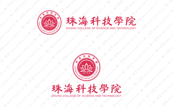 珠海科技学院校徽logo矢量图