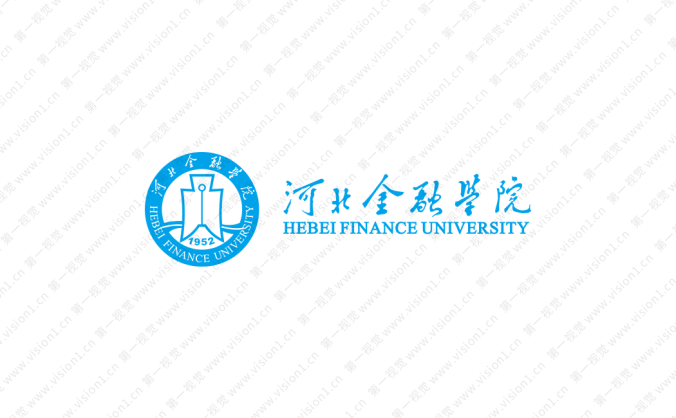 河北金融学院校徽标志矢量图
