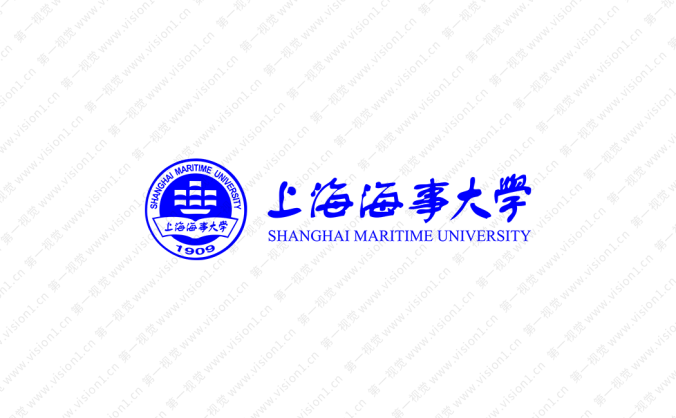 上海海事大学校徽标志矢量图