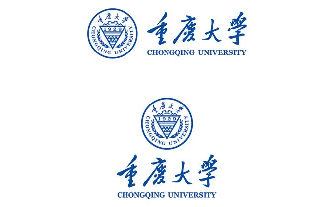 大学校徽系列:重庆大学标志矢量图