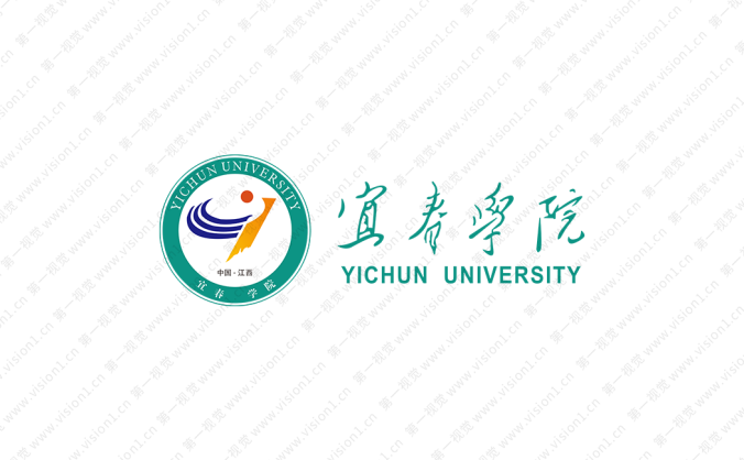 宜春学院校徽标志矢量图