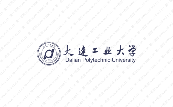 大连工业大学校徽标志矢量图