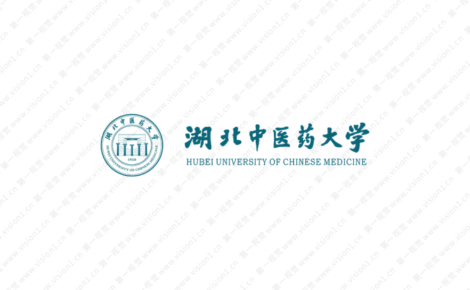 湖北中医药大学校徽标志矢量图