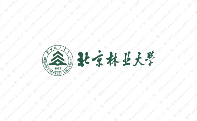 北京林业大学校徽标志矢量图