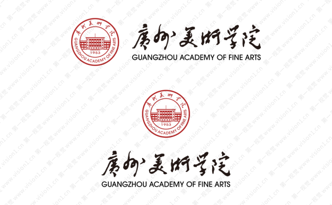 大学校徽系列:广州美术学院标志矢量图