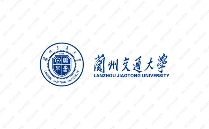兰州交通大学校徽标志矢量图