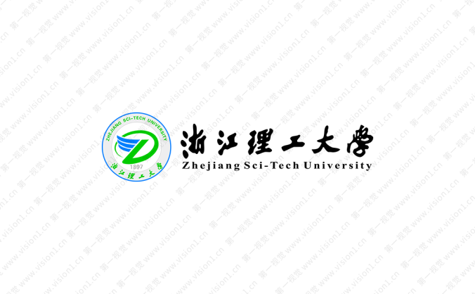 浙江理工大学校徽标志矢量图
