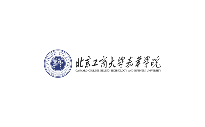 北京工商大学嘉华学院校徽标志矢量图
