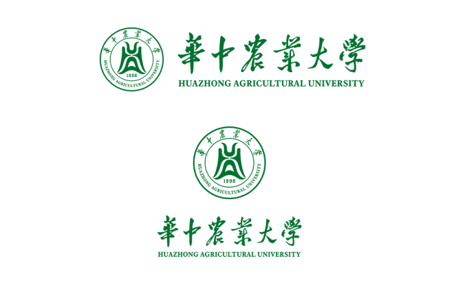 华中农业大学校徽标志矢量图