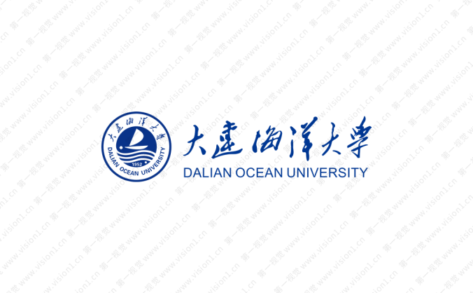 大连海洋大学校徽标志矢量图