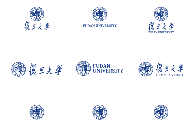 大学校徽系列: 复旦大学标志矢量图