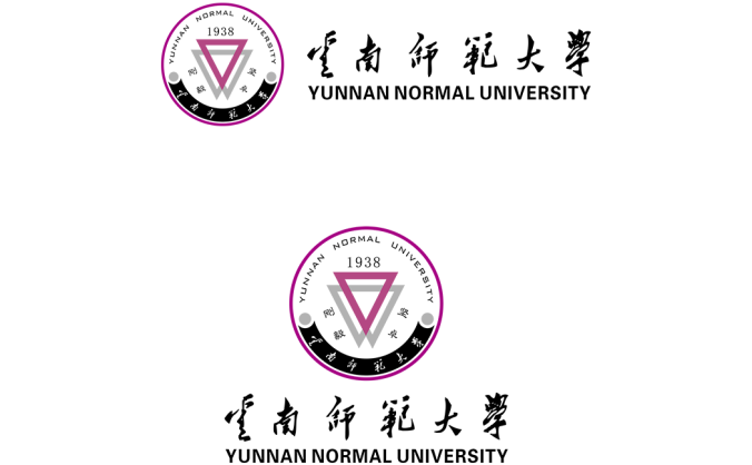 云南师范大学校徽标志矢量图