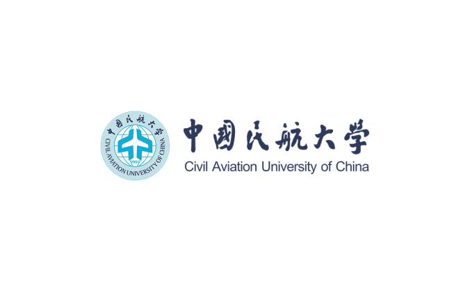 中国民航大学校徽标志矢量图