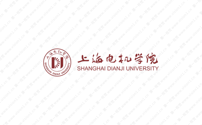 上海电机学院校徽标志矢量图