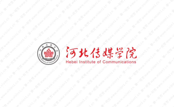 河北传媒学院校徽标志矢量图