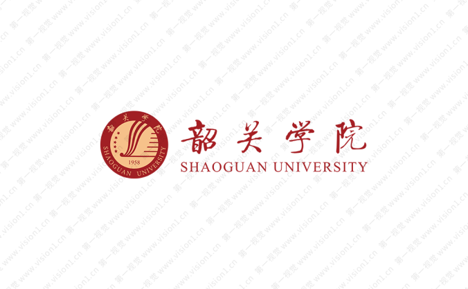 韶关学院校徽标志矢量图
