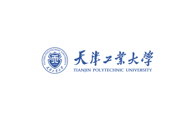 天津工业大学校徽标志矢量图