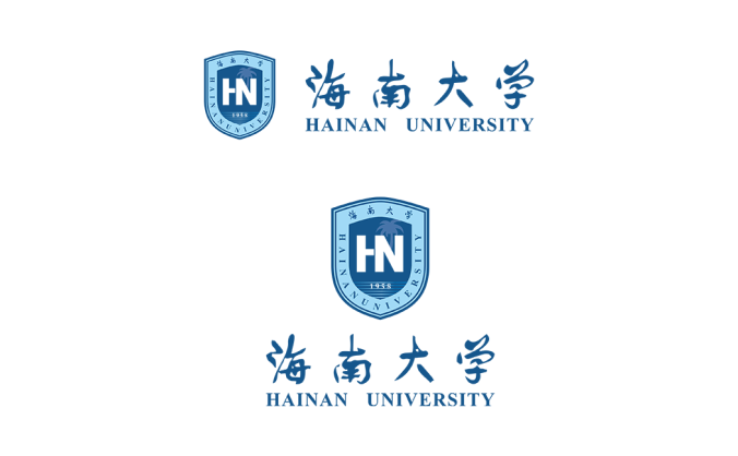 海南大学校徽标志矢量图