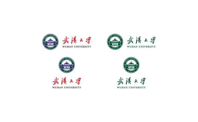 大学校徽系列:武汉大学标志矢量图