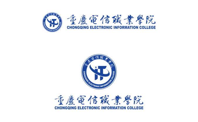 重庆电信职业学院校徽logo标志PNG高清透明底Ai矢量图