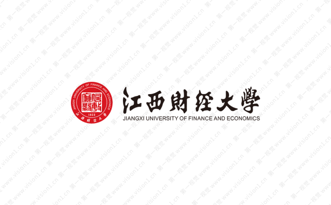 江西财经大学校徽标志矢量图