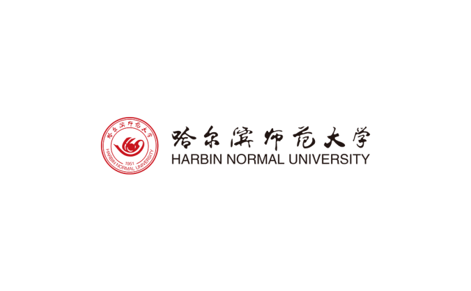 哈尔滨师范大学校徽标志矢量图