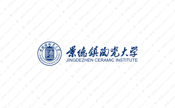 景德镇陶瓷大学校徽标志矢量图