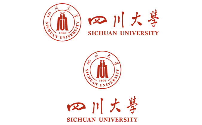 大学校徽系列:四川大学标志矢量图