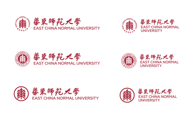 大学校徽系列: 华东师范大学标志矢量图