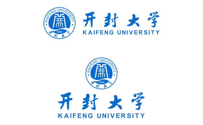 开封大学logo标志矢量图