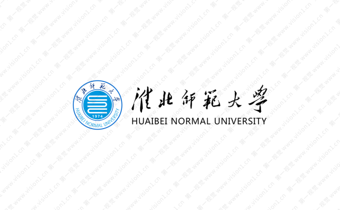 淮北师范大学校徽标志矢量图