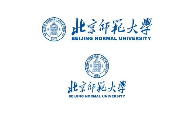 大学校徽系列:北京师范大学标志矢量图