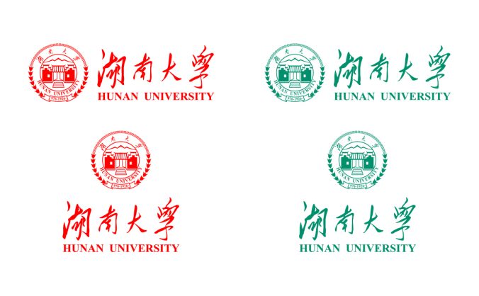 大学校徽系列:湖南大学标志矢量图