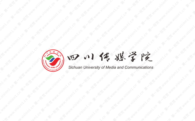 四川传媒学院标志矢量图