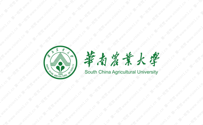 华南农业大学校徽标志矢量图