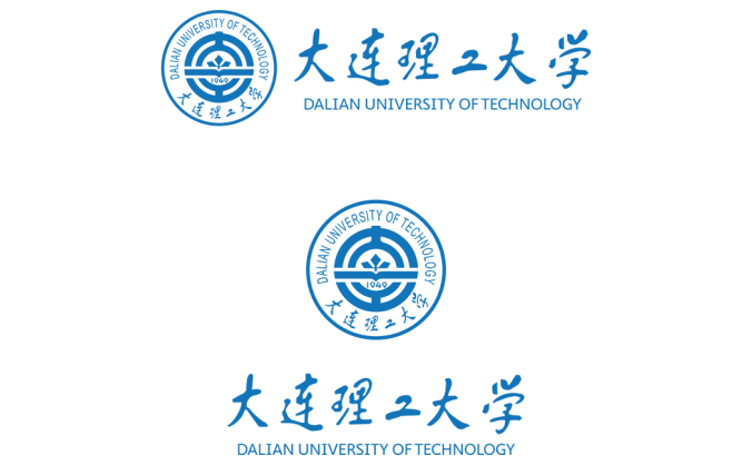 大学校徽系列:大连理工大学标志矢量图