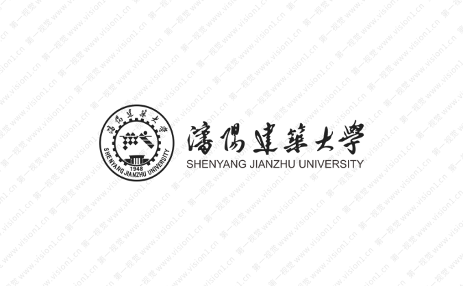 沈阳建筑大学校徽标志矢量图