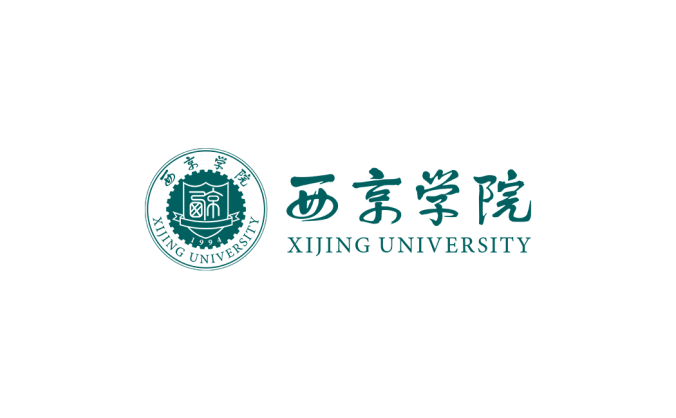 西京学院校徽标志矢量图