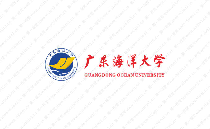 广东海洋大学校徽标志矢量图