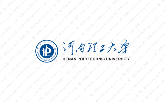 河南理工大学校徽标志矢量图