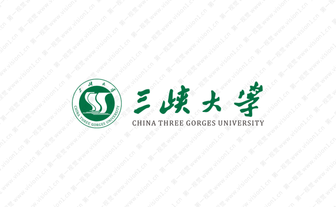 三峡大学校徽标志矢量图