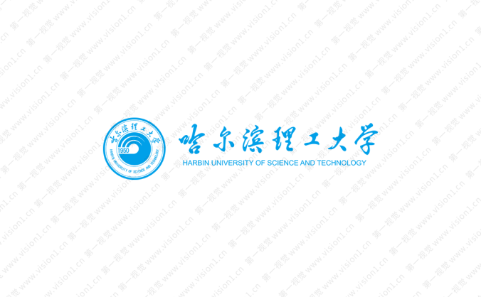 哈尔滨理工大学校徽标志矢量图