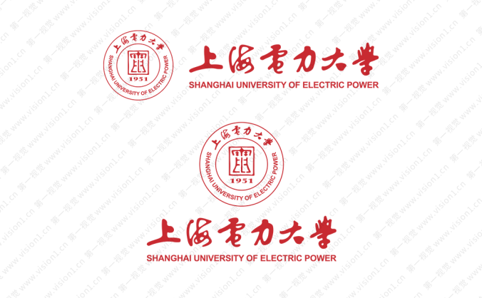 上海电力大学logo标志矢量图