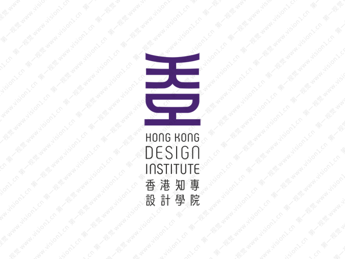 大学校徽系列：香港知专设计学院标志矢量图