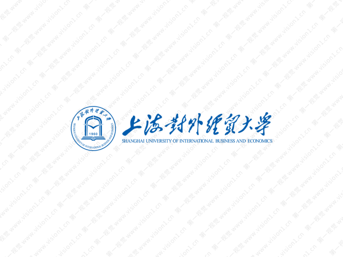 上海对外经贸大学校徽标志矢量图