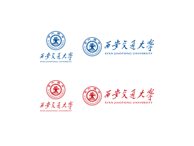 大学校徽系列:西安交通大学标志矢量图