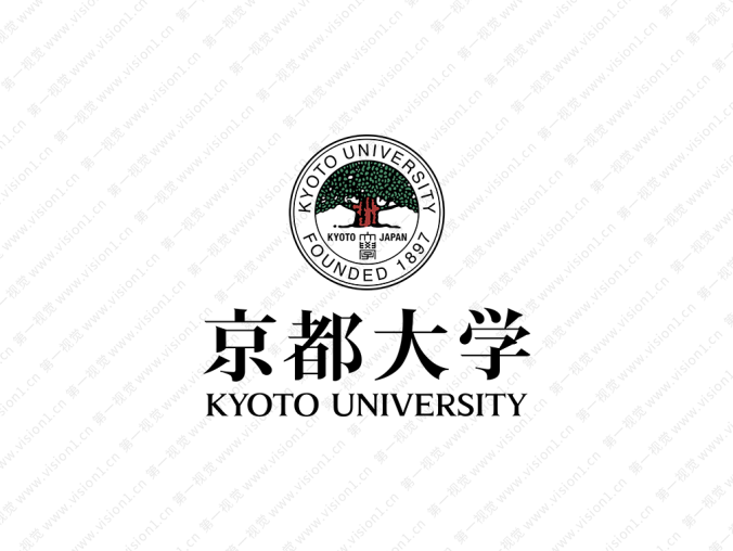 大学校徽系列：京都大学标志矢量图