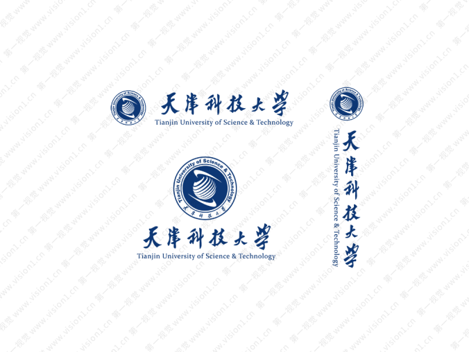 大学校徽系列:天津科技大学标志矢量图