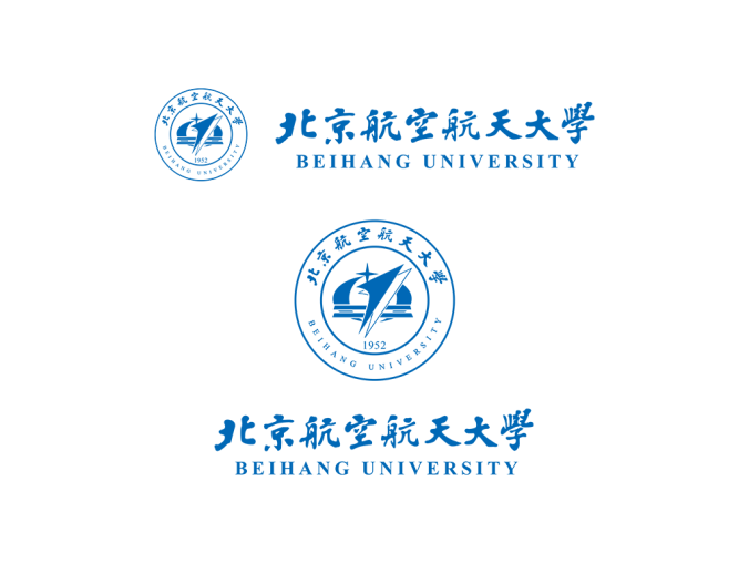 大学校徽系列:北京航空航天大学标志矢量图