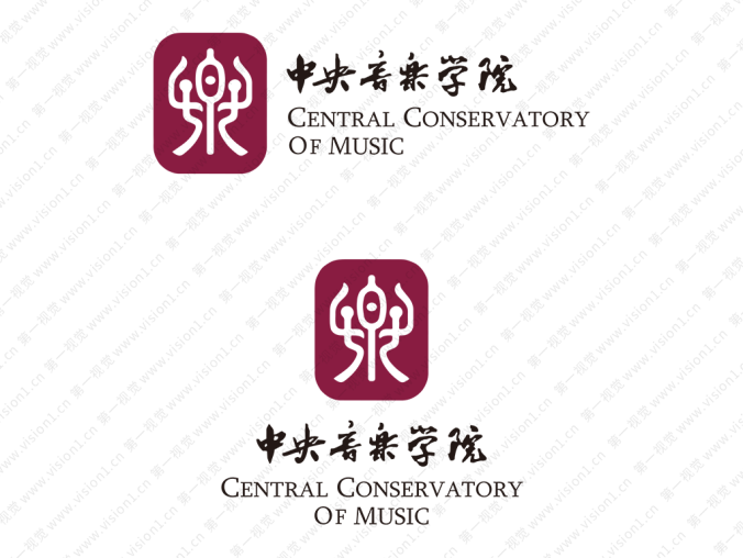 大学校徽系列:中央音乐学院标志矢量图